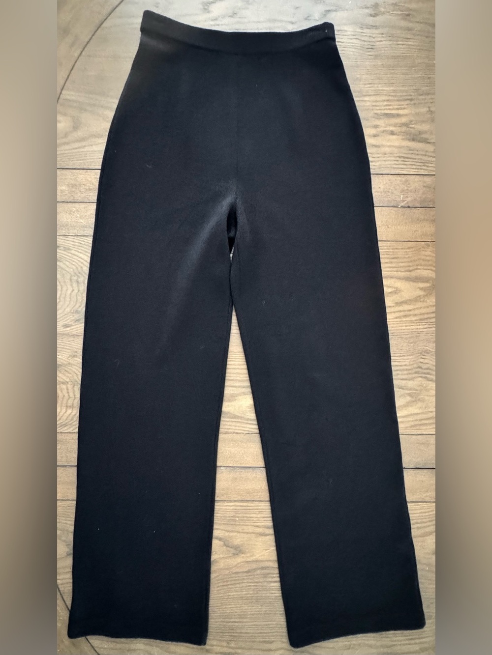 St. John Women’s Basics Knit Flat Front Stretch Pants  Black Vintage Size 4